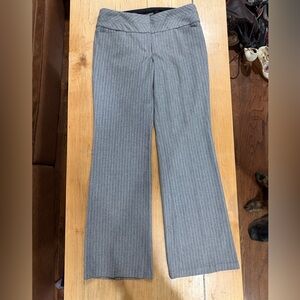 Express Women's Gray Pinstripe Flare Pants
